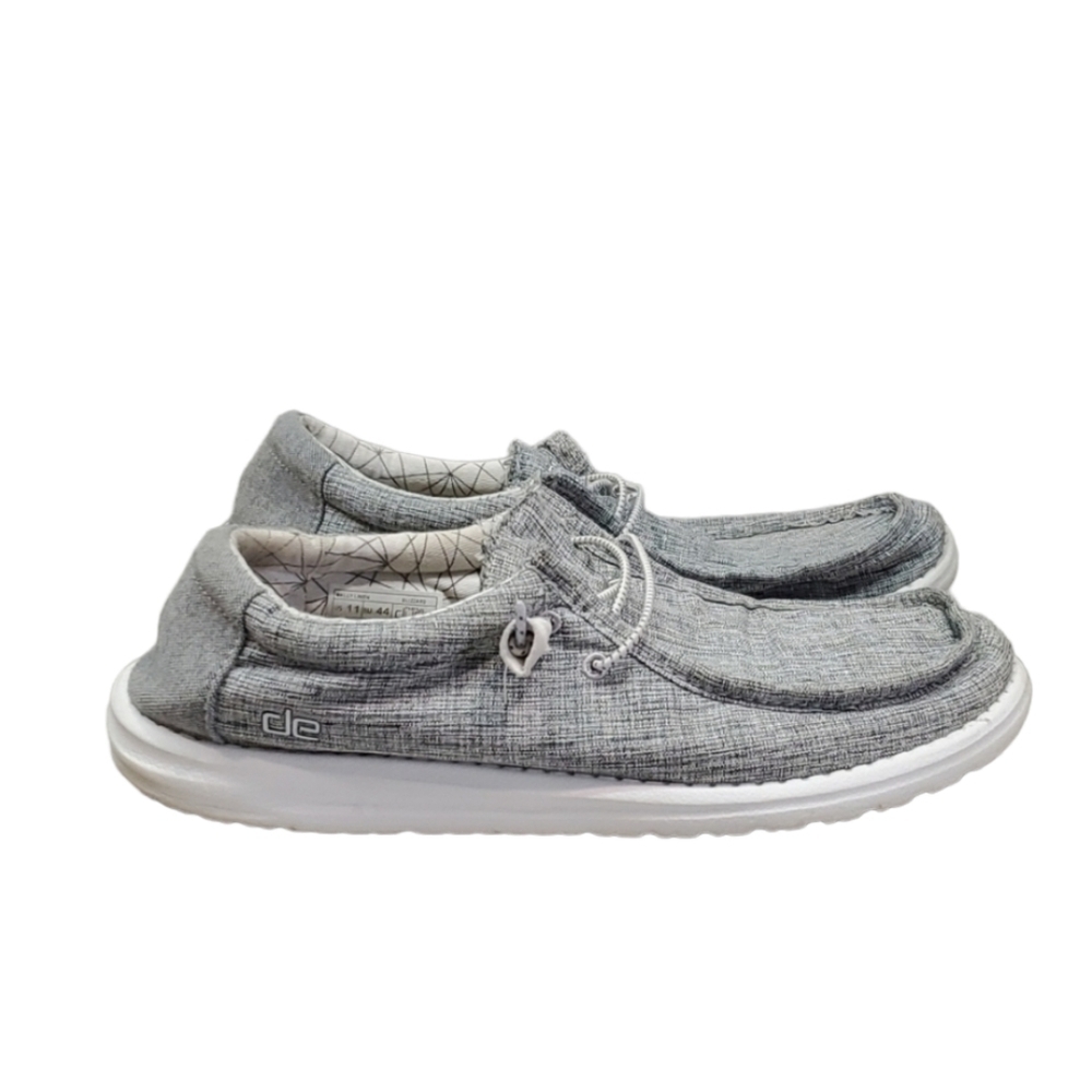 Hey Dude Mens Wally Linen Loafer slip on shoes sz 11